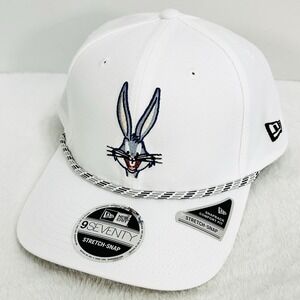 Bugs Bunny Looney Tunes New Era 9SEVENTY Rope Hat Cap Snapback Adjustable White